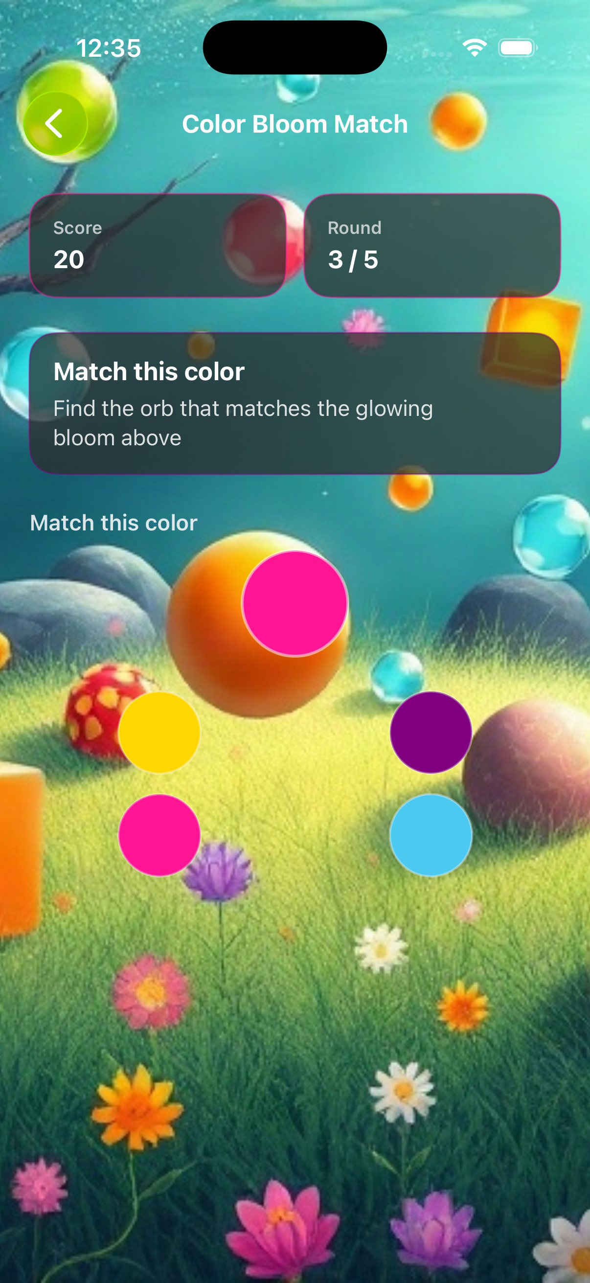 Color Bloom Match gameplay